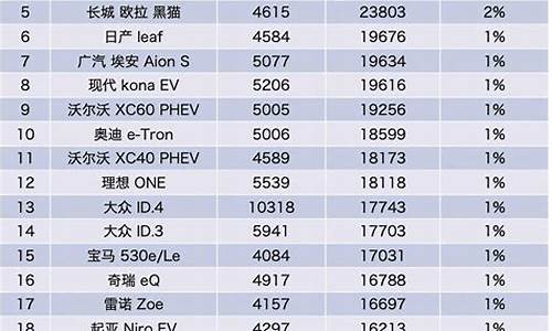 新能源汽车价格排行榜_新能源汽车价格排行榜