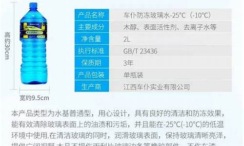 高档汽车玻璃水成分是什么_高档汽车玻璃水成分