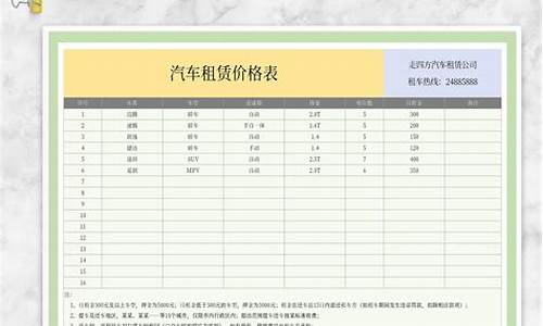 廊坊汽车租赁有限公司_廊坊汽车租赁价格表