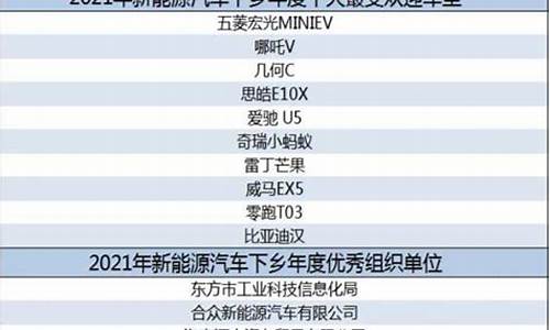 汽车下乡补贴车型目录2020_汽车下乡补贴车型目录2020年